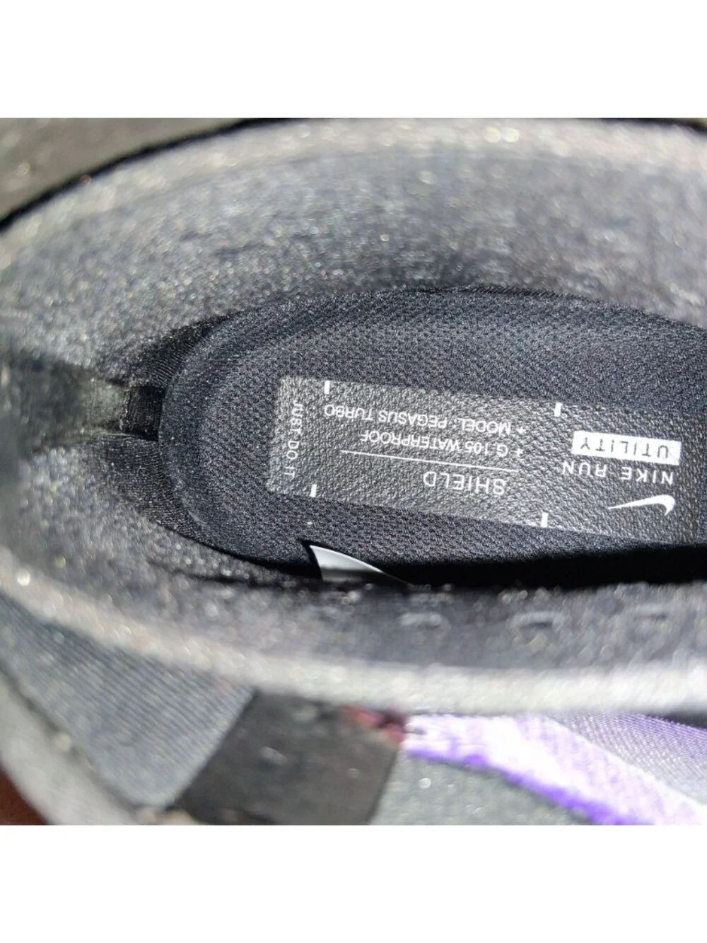 Nike Zoom Pegasus Turbo Shield Running Shoes Purple/Black Volt Mens Size 10
